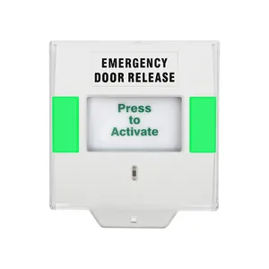 Tombol Pelepas Pintu Keluar Darurat Pengaturan Ulang Kunci Kustom Tombol Panggilan Manual Tombol Alarm Kebakaran untuk Sistem Alarm