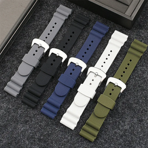 Upro Quick Release siliconen horlogebandjes 22mm, gestructureerd, universeel, sportief, zacht rubberen band voor duik- en zakelijke casual horloges - Product Image 1