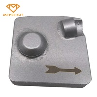 Aile de chaussure de meulage diamantée Redi Lock 1 Full PCD Wear 1 Segment pour l'enlèvement du revêtement époxy
