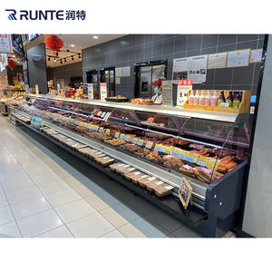 Equipement de boucherie Congélateur Vitrine Réfrigérateur Supermarché Ouvert et Fermé Viande Poisson Viande fraîche Salade Aliments Sushi Vitrine - Product Image 4