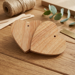 Décorations de cœur en bois massif personnalisables, décoration de Table, maison, hôtels, Restaurant, vacances, artisanat en forme de cœur en bois fait à la main - Product Image 3