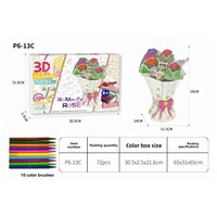Puzzle 3D transfrontalier en papier style graffiti, cadeau fait main thème licorne pour la Fête des Mères et la Fête des Enseignants, jouet éducatif pour tous les âges