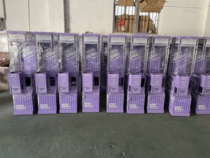 <span class=keywords><strong>Machine</strong></span> à griffes à jetons <span class=keywords><strong>Machine</strong></span> à griffes avec accepteur de double facture Mini <span class=keywords><strong>machine</strong></span> de grue jouet couleur violette et rouge - Product Image 3