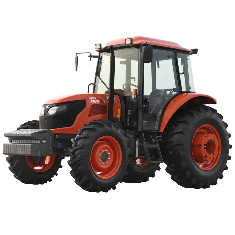 Factory price 4 wheel drive 85hp farm tractor agriculture with front loader