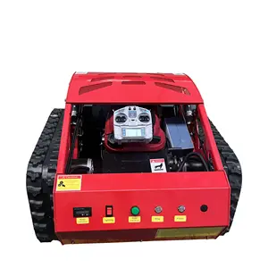 Robot pemotong rumput mini, mesin pemotong rumput elektrik robot remote kontrol