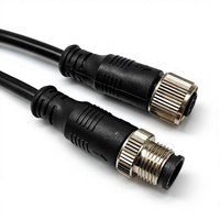 Câble Connecteur Aviation M15 Étanche IP67 en Acier Inoxydable, 4 Broches, Noyau en Cuivre, Mâle-Femelle, pour Capteur de Puissance