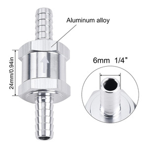 6mm 8mm 10mm 12mm aluminium carburant valve unidirectionnelle essence Diesel clapet anti-retour pour carburateur basse pression systèmes Ruel - Product Image 6