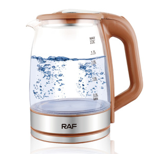 Nouvelle bouilloire électrique en verre borosilicate haute résistance 2 <span class=keywords><strong>L</strong></span> sans fil avec lumière LED - Product Image 2