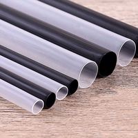 Pipette jetable en plastique pour boisson, jus, thé à bulles, pipette jetable à haute valeur faciale, vente en gros