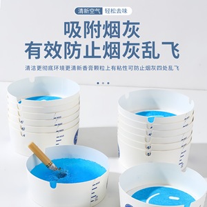 Cendrier jetable en mousse, 25 pièces, rond, à usage unique, pour le contrôle de la fumée des cigarettes - Product Image 5