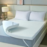 Surmatelas en mousse à mémoire de forme en gel de refroidissement Surmatelas en mousse haute densité pliable pour lit King Queen Size