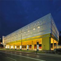 Écran perforé de décoration de bâtiment de filet de poinçonnage de modèle 3D spécial direct du fabricant