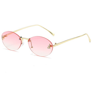 <span class=keywords><strong>Gafas</strong></span> de Sol Ovaladas con Diamantes, Modelo 9072, Protección UV400, Montura Completa, para <span class=keywords><strong>Mujer</strong></span>, Tendencia de Moda 2026, para Deportes al Aire Libre y Viajes - Product Image 2