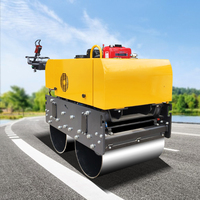 Mini rouleau compresseur à pied de mouton OEM 300 kg-700 kg, moteur essence/diesel, équipement de terrassement, pompe hydraulique Eaton, moteur principal du compacteur