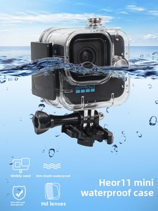 Thích hợp cho máy ảnh hành động <span class=keywords><strong>Gopro</strong></span> <span class=keywords><strong>Hero</strong></span> 11mini Vỏ chống nước Phụ kiện máy ảnh hành động Vỏ bảo vệ chống nước sâu - Product Image 2