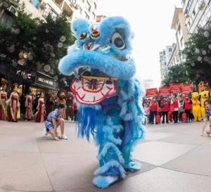 Traje de baile de León rojo de alta calidad Cabeza De León de estilo sureño Equipo de baile tradicional y moderno para celebraciones y competiciones - Product Image 6