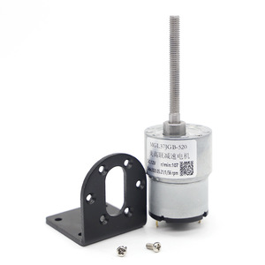 Motorreductor en Miniatura Mgl37jgb-520 de 12v 24v 36v CC con Eje Roscado de 50mm de Longitud para Aplicaciones de Montaje en Chasis - Product Image 1