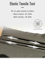 Shaoxing Woven Future alta calidad 142gsm resistente al agua alta elasticidad 100 tela de poliéster Pongee Softshell tela