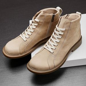 Men's Winter Ankle Autumn New Style Handmade Cowhide <b>Boots</b>-Waterproof Non-slip Stylish Outdoor Ready High Quality Custom Made - Product Image 5