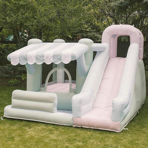 Casa de rebote de PVC comercial para interiores y exteriores, castillo hinchable pequeño con tobogán, Mini Casa de salto, gorila inflable para fiesta - Product Image 1