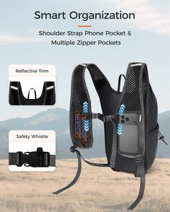 <span class=keywords><strong>ECOHUB</strong></span> Mochila de Senderismo Ligera y Plegable de 15L, Mochila Pequeña de Viaje con Correa para el Pecho, Bolsillo para Teléfono, Resistente al Agua, Plegable, para Hombre - Product Image 3