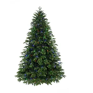 Árbol Ornamental de lujo para Festival de árbol de Navidad, con soporte de Metal, mezcla de PE y PVC, nuevo estilo
