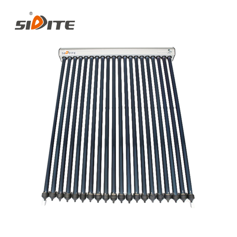 SC-H24 24mm Condenser Heat Pipe Solar Collector Red Copper Heat Pipe Aluminum Alloy Manifold Twin-Glass Free-Standing Outdoor