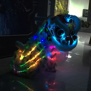 Disfraz de León del Sur de Foshan con Luces, Danza del León Folclórica China Tradicional para Halloween, Navidad y Año Nuevo - Product Image 4