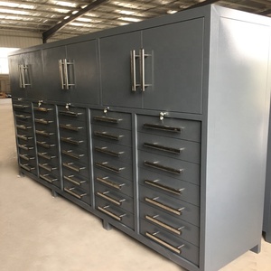 새로운 디자인 공구 캐비닛 72인치 35서랍 6도어 선반 스테인리스 금속 차고 보관 공구 캐비닛 / 차고 보관 시스템 - Product Image 5