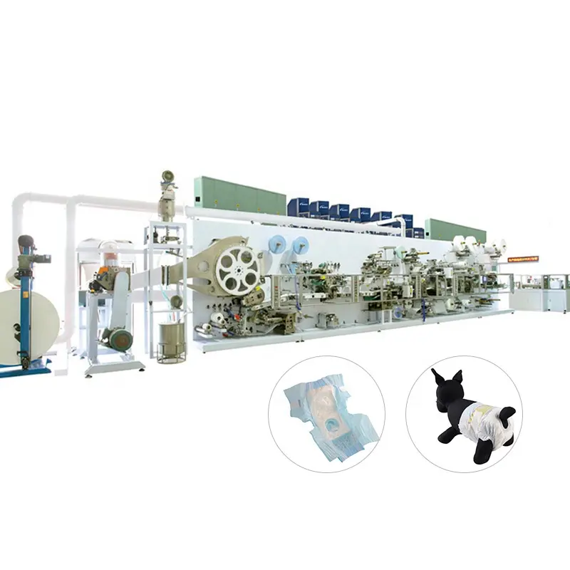 Ligne de Production automatique de couches pour animaux de compagnie, pièces, Machine de fabrication de chiens, à bas prix