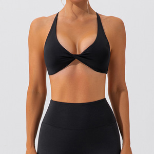 15 años Yoga Ropa <span class=keywords><strong>Marca</strong></span> Fabricantes Mujeres Yoga Shorts Conjuntos Espalda abierta Sujetador deportivo Conjuntos de yoga - Product Image 5