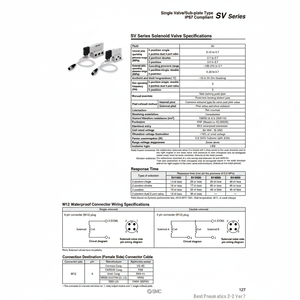 Pièces pneumatiques SV3100-5W1U d'électrovanne pneumatique SMC - Product Image 1