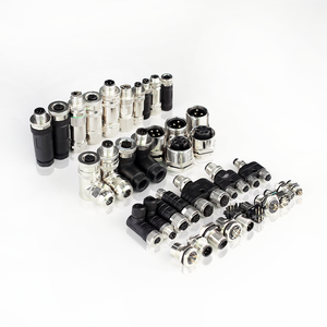 Tùy chỉnh IP66 không thấm nước thẳng khuỷu tay Nam Nữ Thông tư cắm vít ren khớp nối 3 4 5 8Pin M12 cảm biến kết nối một mã - Product Image 2