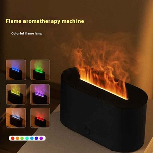 2025 nuevo USB grano de madera escritorio 3D Llama luz colorida difusor de Aroma humidificador atomizador - Product Image 6