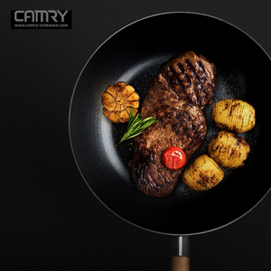 Quality Eco-Friendly 28cm Carbon Steel Kitchen Fry <b>Pan</b> Bakelite Handle Nonstick Coating 2.0-3.0L Capacity Gas Induction Stoves - Product Image 3