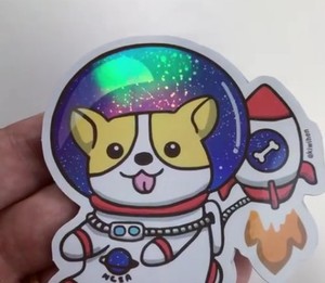 Hỗn hợp phong cách thiết kế nhà sản xuất tùy chỉnh uvproof không thấm nước trắng PVC chết cắt vinyl dán Holographic Sticker - Product Image 3