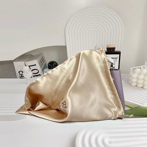 Customized Luxury Reusable Portable Fashion Satin Eco-Friendly Hair Tie Wig Handbag Shoe Cap Packaging Gift Storage Dust <b>Bag</b> - Product Image 4