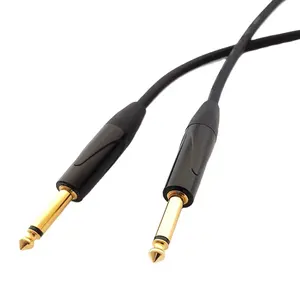 oem odm male to male 6.3 mono jack to mono jack guitar cable cable jack 5.1 speaker instrument cable