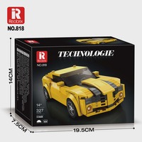 Reobrix 218, 327 Piezas, Nuevo Modelo de Auto Deportivo Roadster, Simulación de Apariencia, Rompecabezas de Ensamblaje, Juego de Bloques de Construcción para Niños