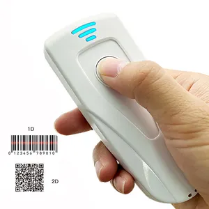 Lettore di codici a barre QR a buon prezzo Mini Scanner di codici a barre portatile wireless usb 1d 2d cablato