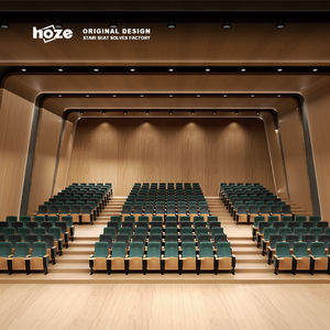 HOZE HS-1205M 현대 극장 강당 의자 패브릭 알루미늄 합금 접이식 테이블 교회 홀 학교 및 영화관 좌석 - Product Image 3