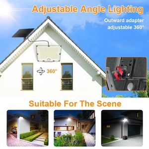 Luces solares de movimiento <span class=keywords><strong>WONTECH</strong></span>, luces de inundación solares para exteriores, impermeables, hasta el amanecer desde el anochecer, para valla, porche, Patio, garaje - Product Image 6