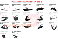 Untuk Kit Fairing Sepeda Motor Honda, Penutup Body Cowl PCX125 PCX150 PCX160 Body Works 2018-2025 K97 ABS Aksesoris & Suku Cadang