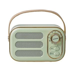 <span class=keywords><strong>Radio</strong></span> Portátil Inalámbrica Estilo Vintage, Mini Altavoz con Woofer, con <span class=keywords><strong>Radio</strong></span> <span class=keywords><strong>FM</strong></span>, Altavoz de Audio - Product Image 1