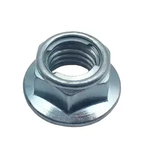 Grade 4.8 8.8 12.9 high quality plane flange self-locking nuts M6-M20