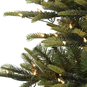 Arbre <span class=keywords><strong>de</strong></span> Noël LED extérieur <span class=keywords><strong>de</strong></span> 5 pieds avec 250 pièces LED lumières claires vert PVC artificiel <span class=keywords><strong>grand</strong></span> arbre extérieur pour la décoration <span class=keywords><strong>de</strong></span> Noël - Product Image 3