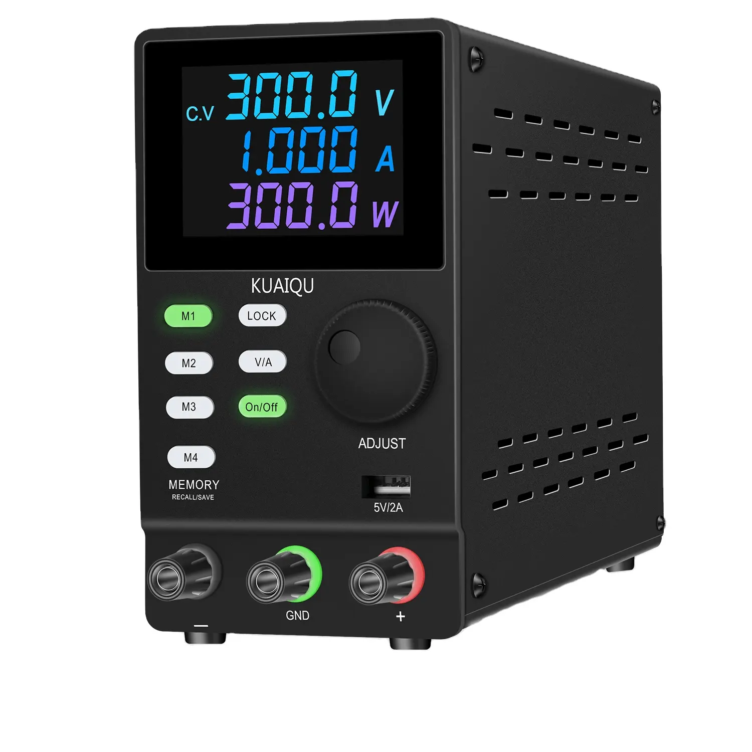 KUAIQU SPPS3001D 300V 1A Laboratory DC Power Supply 4 Digit Display Adjustable Voltage Regulator Stabilizer RS232 Port