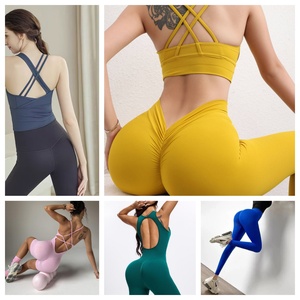 Conjuntos Deportivos <span class=keywords><strong>de</strong></span> Yoga para Mujer, <span class=keywords><strong>de</strong></span> Verano, <span class=keywords><strong>de</strong></span> Secado Rápido, Transpirables, Combinación <span class=keywords><strong>de</strong></span> Tops Deportivos, <span class=keywords><strong>Ropa</strong></span> Deportiva <span class=keywords><strong>de</strong></span> Yoga Sheining - Product Image 1