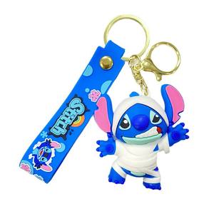 Llavero de PVC ligero personalizable de Stitch de dibujos animados, colgante de disfraz de Halloween, regalo para mochila de estudiante, ideal para máquina de garras - Product Image 6