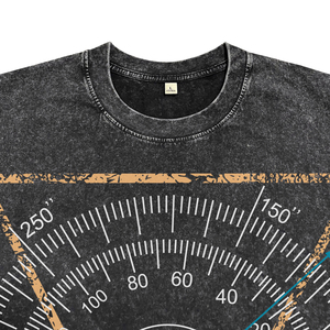 Camisetas Transpirables de Algodón para Hombre con Estampado de Atletismo y Lavado Ácido Vintage, Personalizables, de Manga Corta, para Venta al por Mayor - Product Image 3